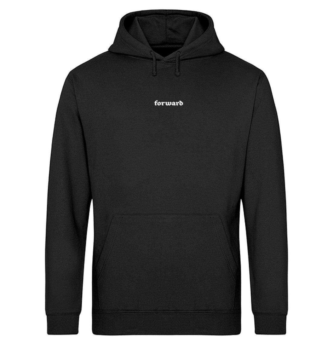 Schwarzer Hoodie mit Forward Schriftzug